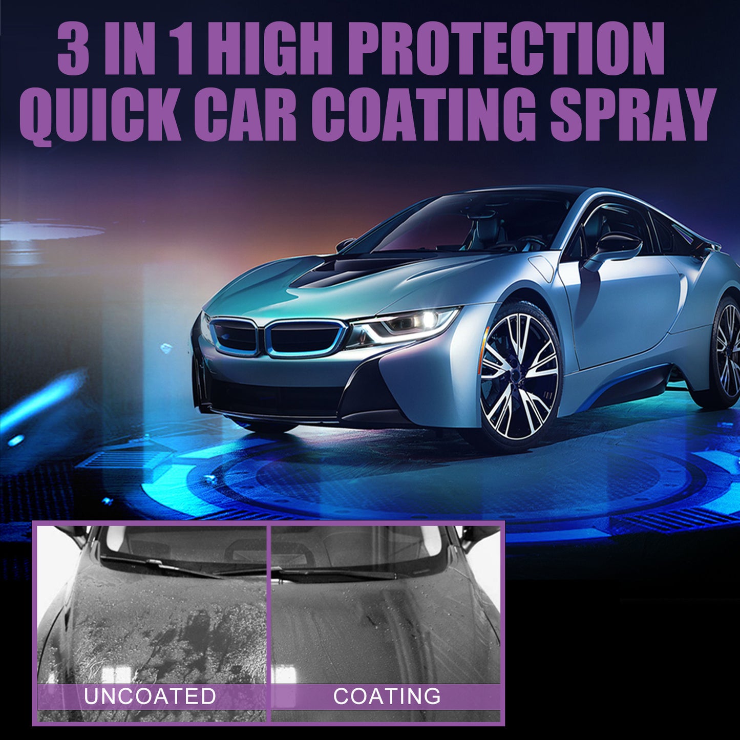 Spray de peinture automobile automatique à haute protection 3 en 1