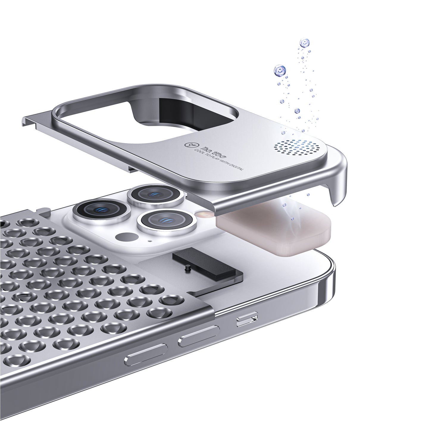 Coque de téléphone en alliage d'aluminium pour 14 13 Pro Max Plus, dissipation de chaleur creuse, anti-chute, coque de téléphone intégrale et résistante aux chocs.