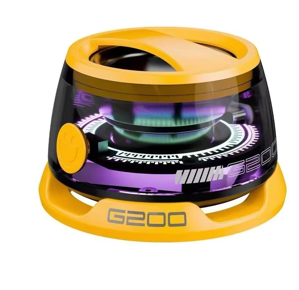 Haut-parleur Bluetooth portable G200 RGB Lighting Speaker BT5.3 Mini Sound Box 7 heures de lecture Support de téléphone magnétique