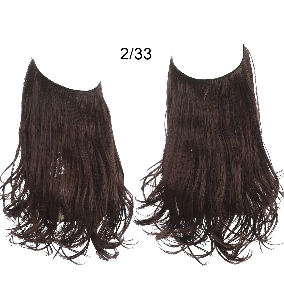 Perruque femme poisson ligne type cheveux longs bouclés fibre chimique extension pièce mat haute température soie poisson fil de soie perruque pièce