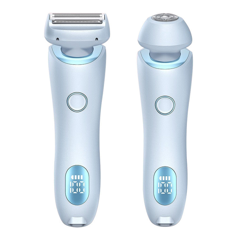 Épilateur 2 en 1, tondeuse rechargeable USB pour femmes, rasoir pour le corps, le visage, les jambes, les aisselles, le bikini, les mains et le pubis.