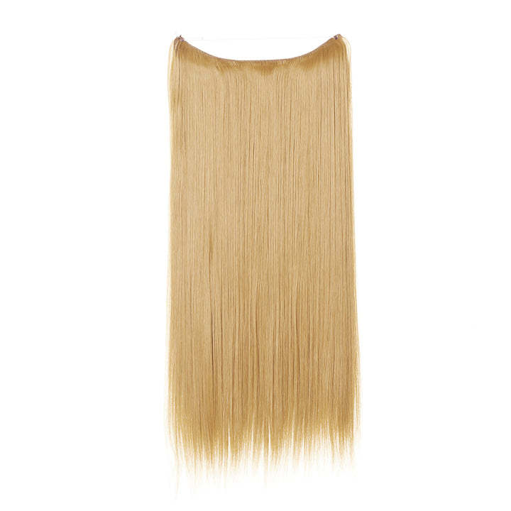 Extension de cheveux invisible lisse multicolore dégradée réglable en une seule pièce pour femme