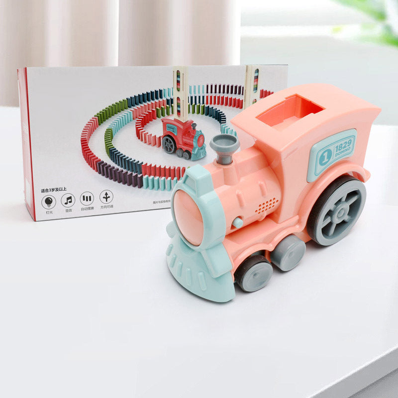 Jouets de train Domino Jouets pour bébés Puzzle de voiture Libération automatique Licence Blocs de construction électriques Jouet de train