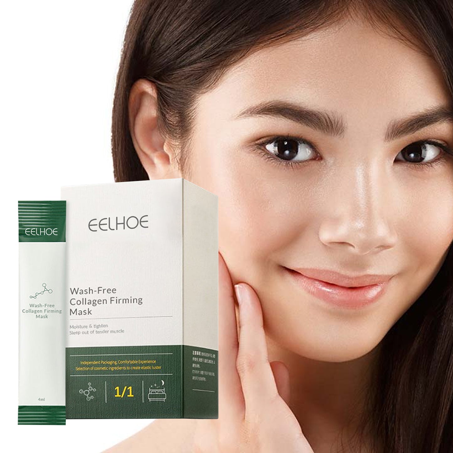 Masque Wash-In au collagène raffermit la peau et adoucit les ridules