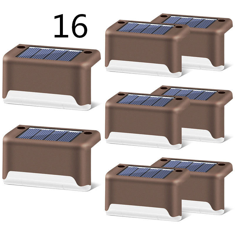 Nouvelle lampe de clôture solaire LED étanche à mise à niveau, lumières de terrasse solaires, lumière de marche solaire extérieure pour patio, escaliers, jardin, allée, pas de jardin.