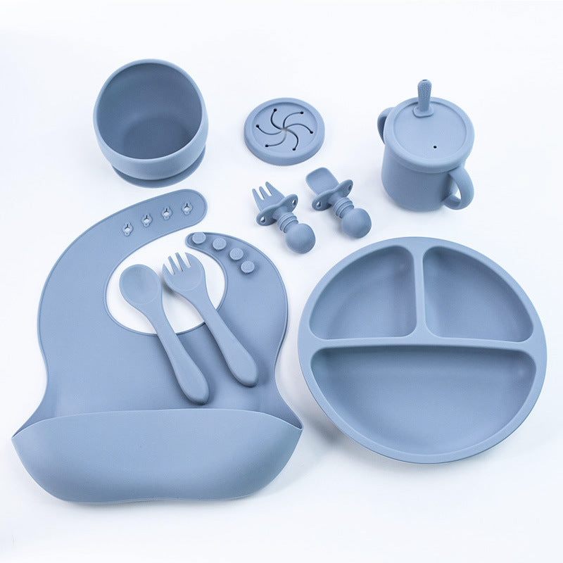 Assiette en silicone pour enfants, convenant aux ménages.