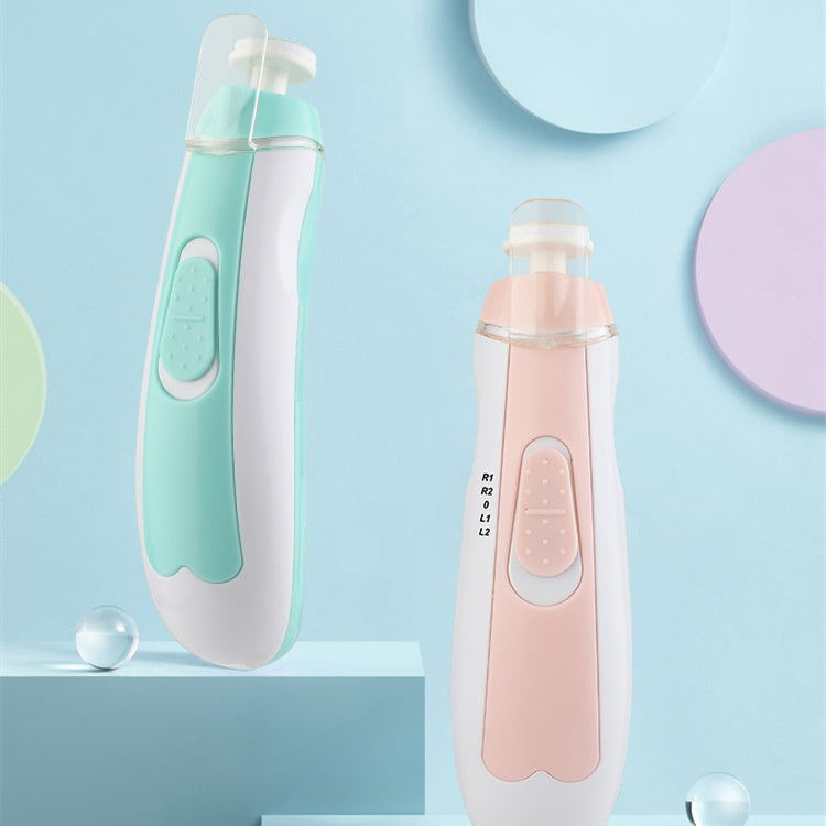 Coupe-ongles électrique pour nouveau-né, ensemble de soins anti-pincement pour bébé.