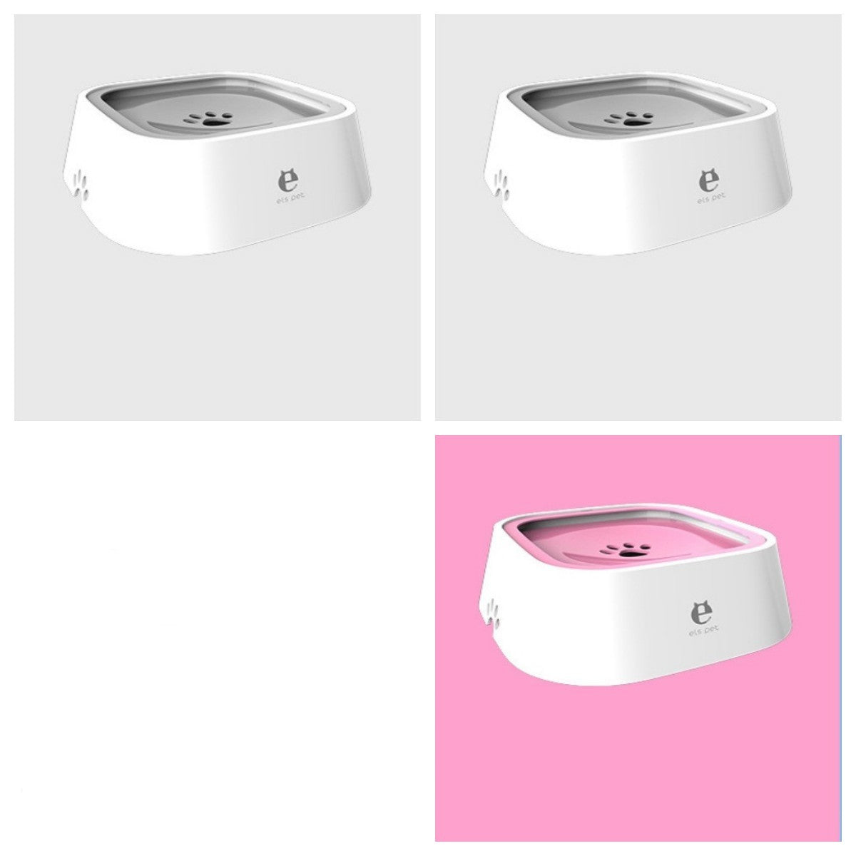 1,5 L Bol d'eau pour chat et chien, bol flottant transporté, distributeur d'eau anti-débordement, fontaine pour animaux, fournitures pour chiens en ABS et PP.