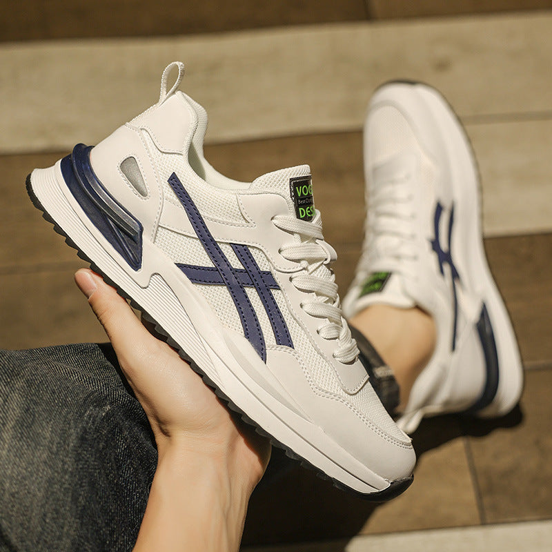 Chaussures de course en maille rétro respirantes pour hommes d'été