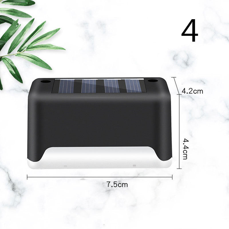 Nouvelle lampe de clôture solaire LED étanche à mise à niveau, lumières de terrasse solaires, lumière de marche solaire extérieure pour patio, escaliers, jardin, allée, pas de jardin.