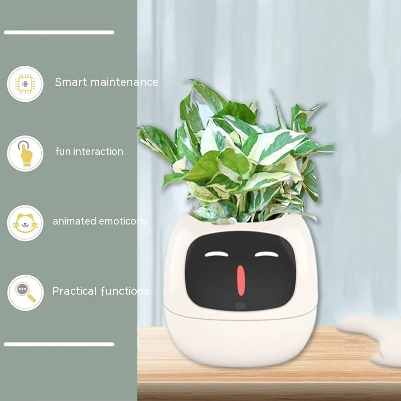 Planificateur Intelligent Amusement Inépuisable Plus de 49 Expressions Riches 7 Capteurs Intelligents et Puces AI Facilitent et Rendent Agréable la Culture des Plantes