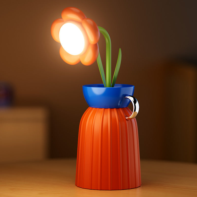 Lampe à fleurs pour la protection des yeux, lumière d'ambiance pour chambre à coucher, décoration de roses