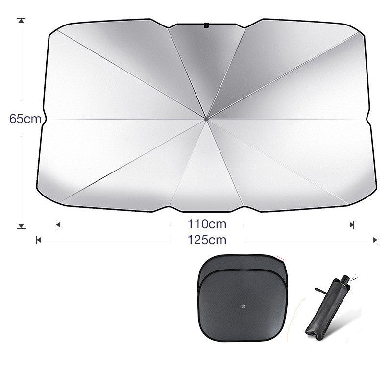 Pare-soleil pliable pour pare-brise de voiture, protection UV, isolation thermique, parasol, couverture de fenêtre avant de voiture, protecteur intérieur, gadgets d'été.