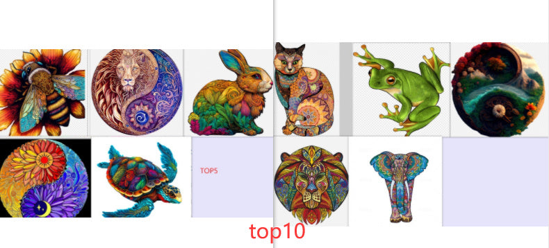 Puzzle animalier Craft Hub A3 A5 Format