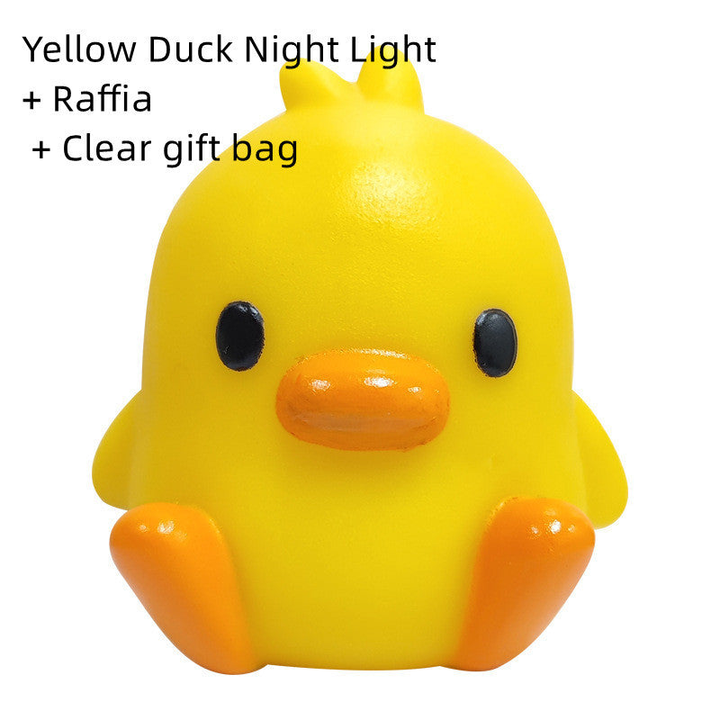 Petite canard jaune Petite lampe de nuit Lampe de chevet Lampe de table débranchée Lumière d'ambiance