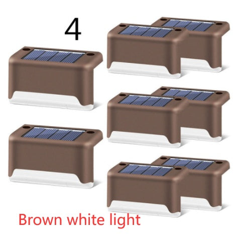 Nouvelle lampe de clôture solaire LED étanche à mise à niveau, lumières de terrasse solaires, lumière de marche solaire extérieure pour patio, escaliers, jardin, allée, pas de jardin.