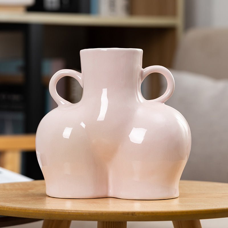 Art corporel humain artificiel vase à fleurs sèches - KaoKao
