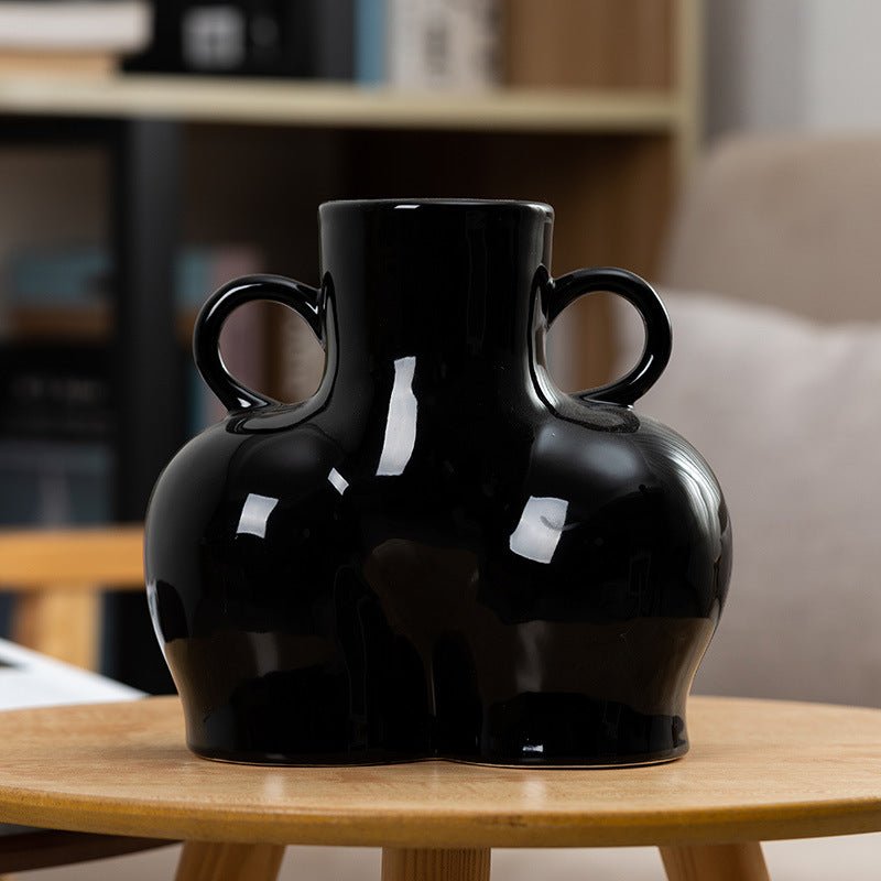 Art corporel humain artificiel vase à fleurs sèches - KaoKao