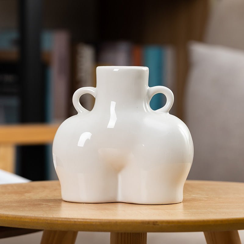 Art corporel humain artificiel vase à fleurs sèches - KaoKao