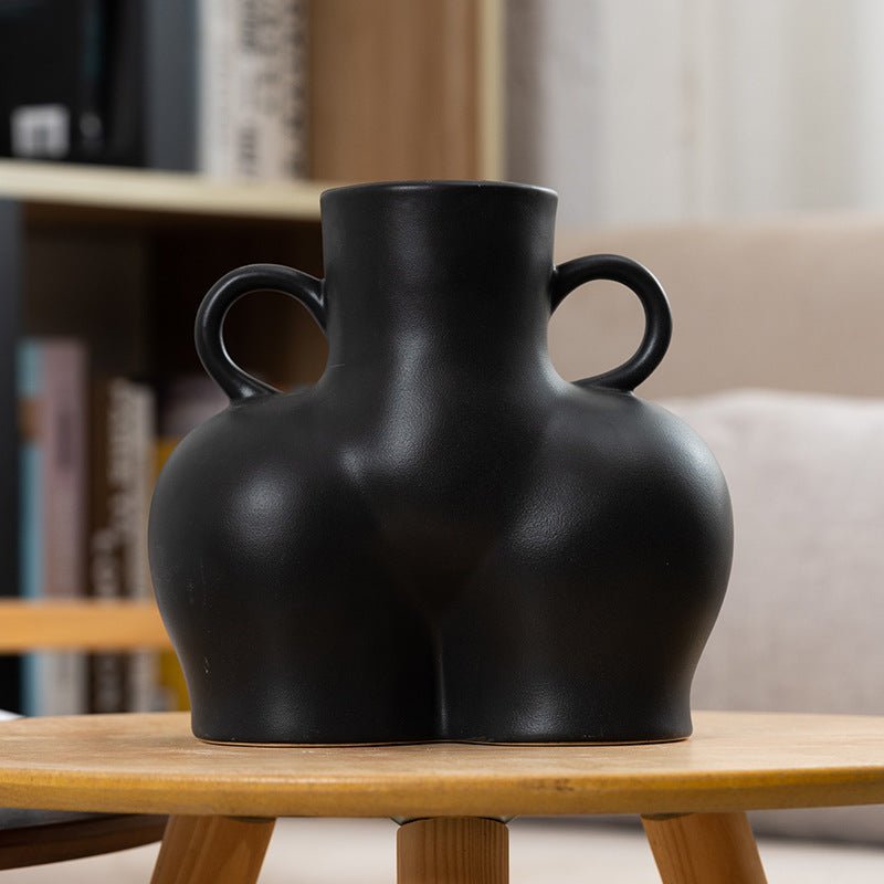 Art corporel humain artificiel vase à fleurs sèches - KaoKao
