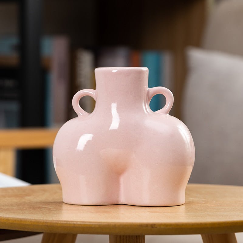 Art corporel humain artificiel vase à fleurs sèches - KaoKao