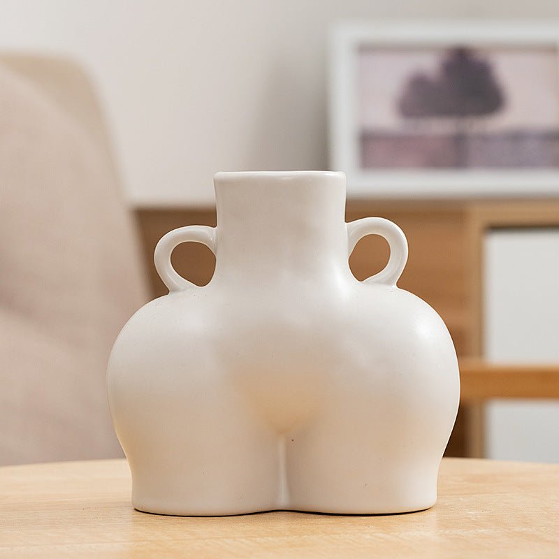 Art corporel humain artificiel vase à fleurs sèches - KaoKao