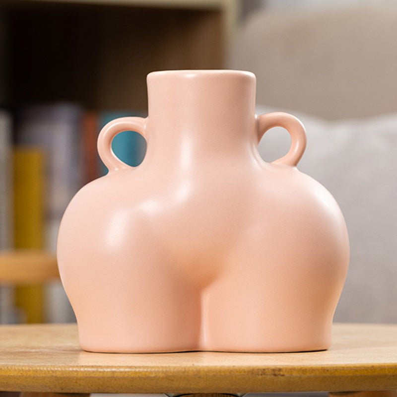 Art corporel humain artificiel vase à fleurs sèches - KaoKao