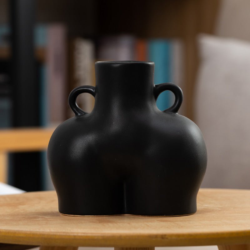 Art corporel humain artificiel vase à fleurs sèches - KaoKao