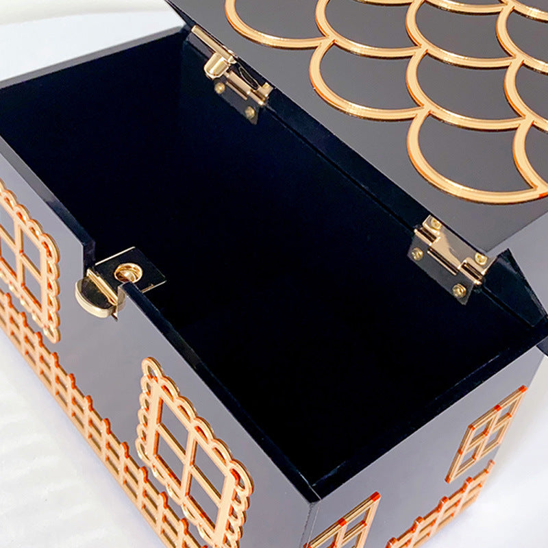 Nouveau sac à main en acrylique de grande capacité de haute qualité pour le dîner