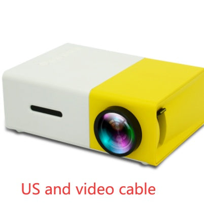 Projecteur portable 3D HD LED de cinéma à domicile compatible HDMI, projecteur audio USB YG300 mini projecteur.