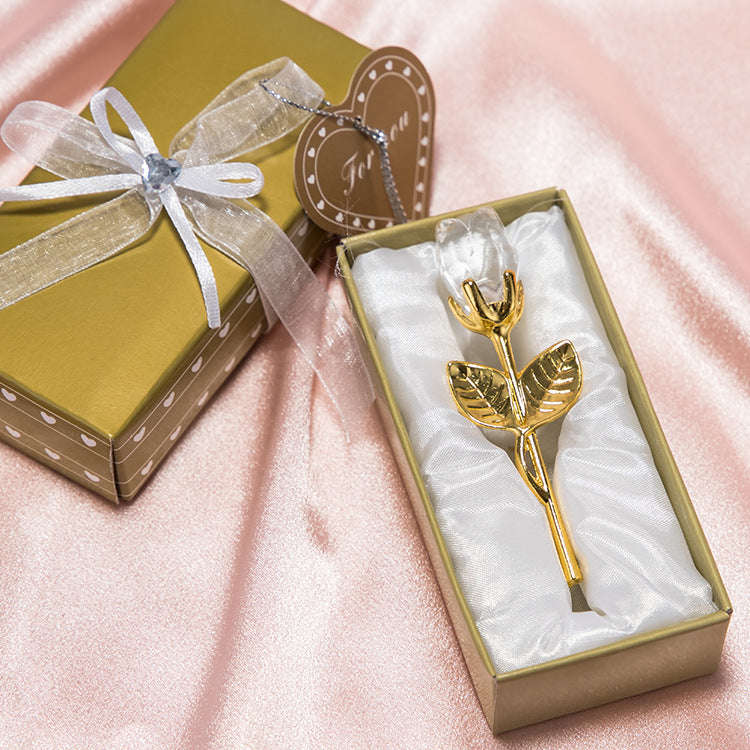 Nouvelles décorations de roses en cristal et métal pour la Saint-Valentin