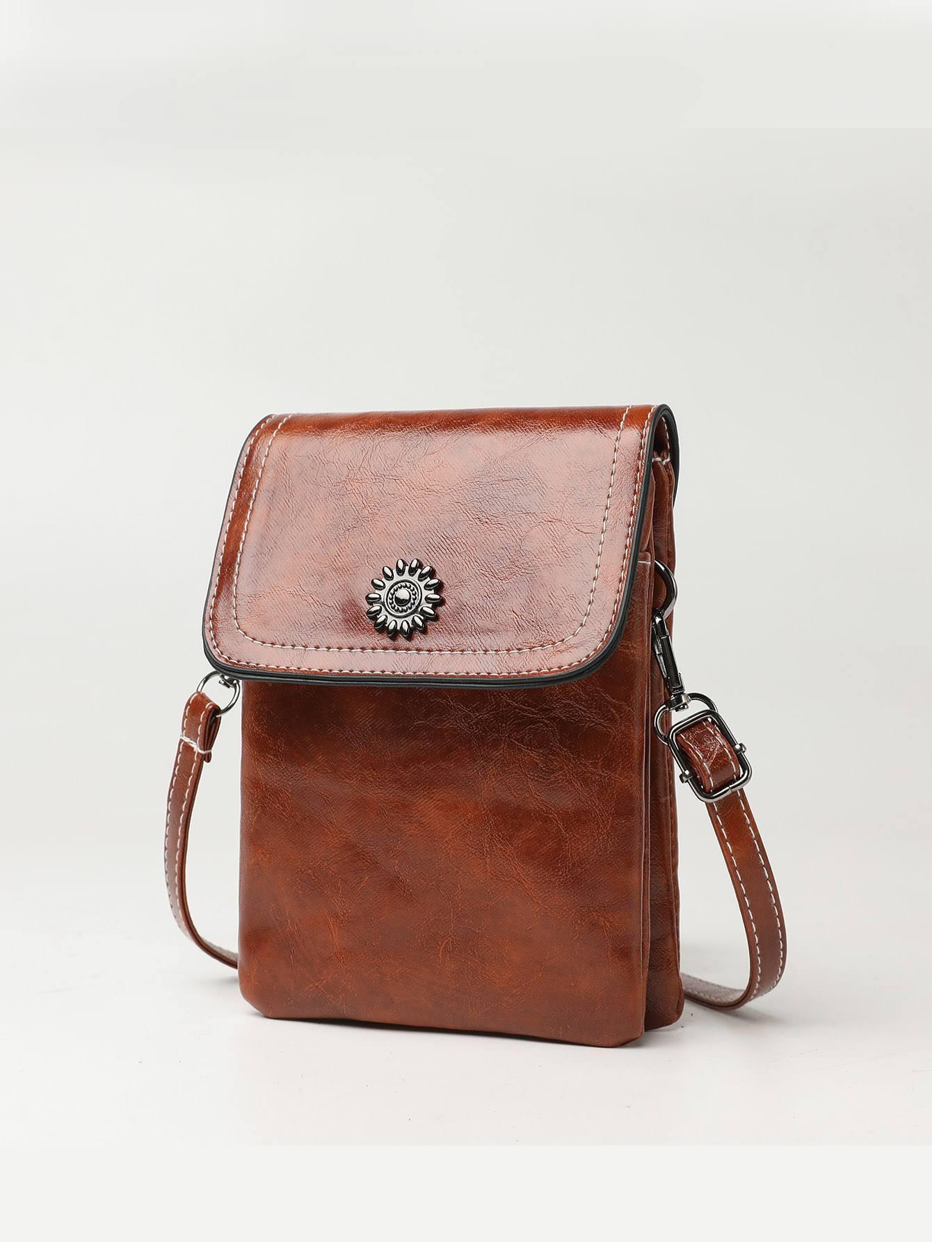 Mini sac à bandoulière pour téléphone portable, simple et tendance, grande capacité