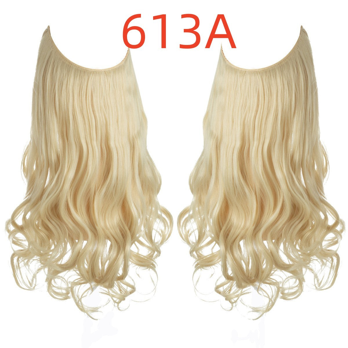 Perruque femme poisson ligne type cheveux longs bouclés fibre chimique extension pièce mat haute température soie poisson fil de soie perruque pièce