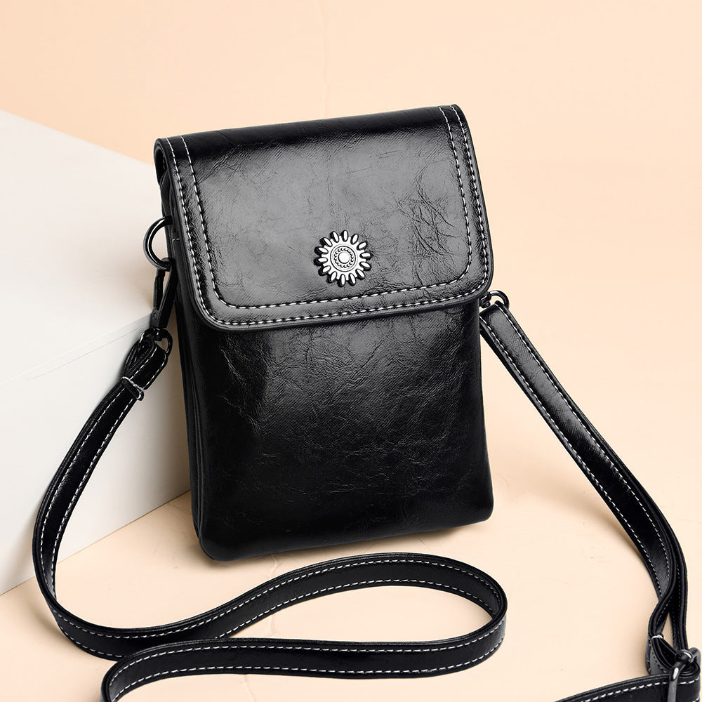 Mini sac à bandoulière pour téléphone portable, simple et tendance, grande capacité