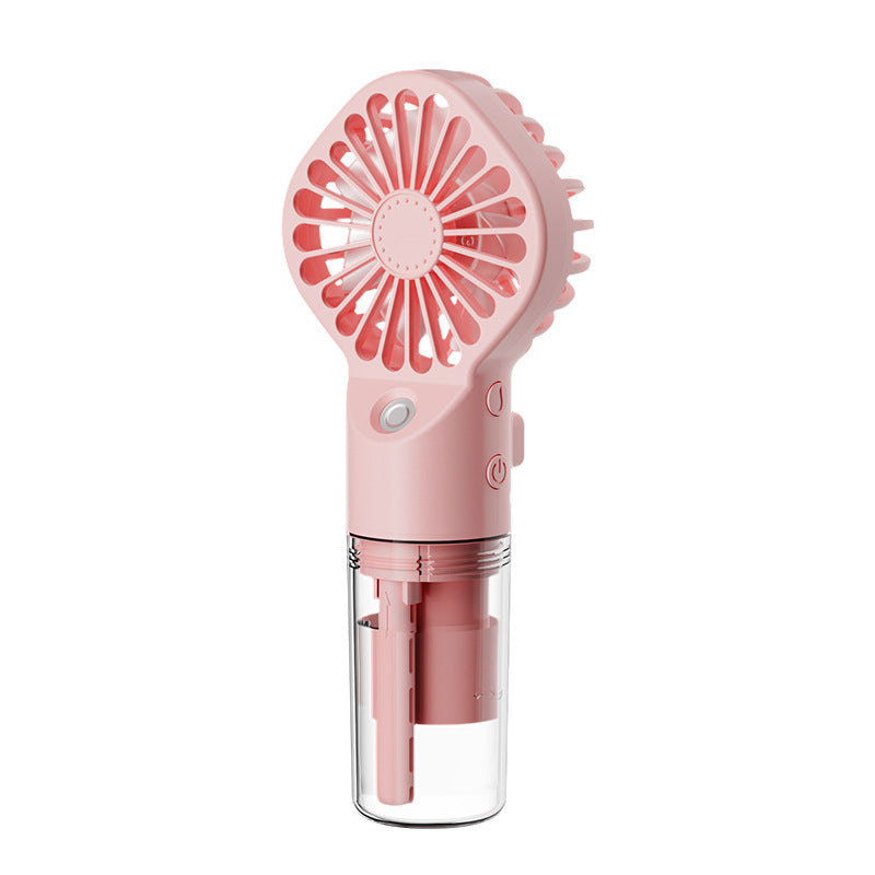 Ventilateur portatif à pulvérisation d'eau à 4 vitesses, ventilateur de refroidissement d'été, chargement USB, fournitures d'été, mini ventilateur d'extérieur