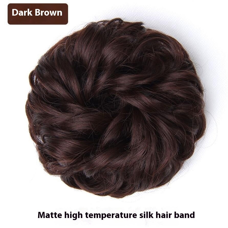 Bandeau pour cheveux de perruque Bandeau pour cheveux en chignon Simulation mate moelleuse