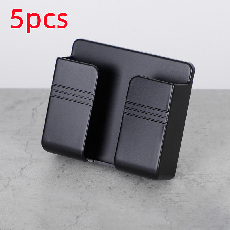 Support de rangement pour téléphone mobile avec chargeur, boîte de rangement adhésive sans perçage.
