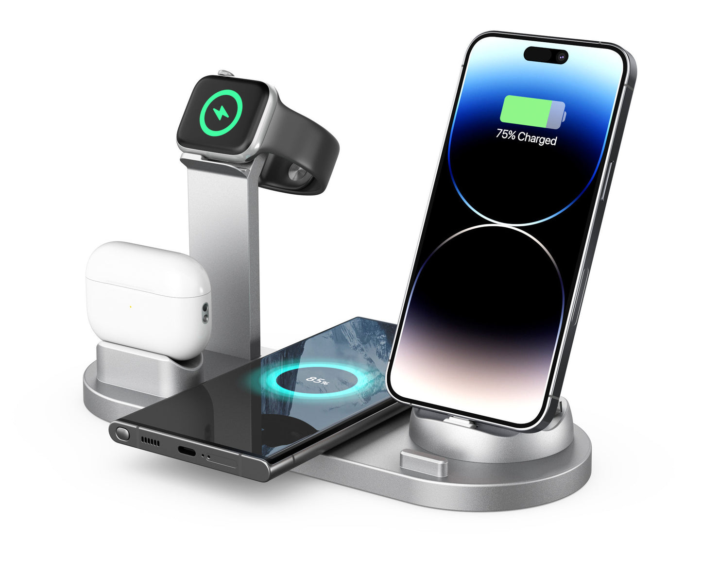 Chargeur sans fil trois en un