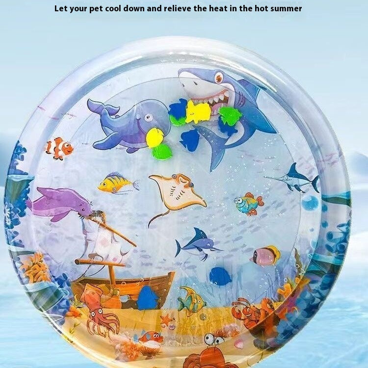 Coussin de lit d'eau rafraîchissant pour animaux de compagnie, coussin de glace, tapis carré de couchage pour chiots, chiens, chats, niche pour animaux de compagnie, frais et froid