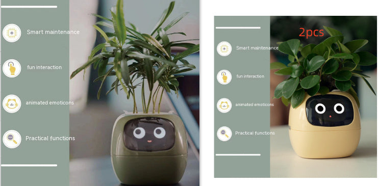 Planificateur Intelligent Amusement Inépuisable Plus de 49 Expressions Riches 7 Capteurs Intelligents et Puces AI Facilitent et Rendent Agréable la Culture des Plantes