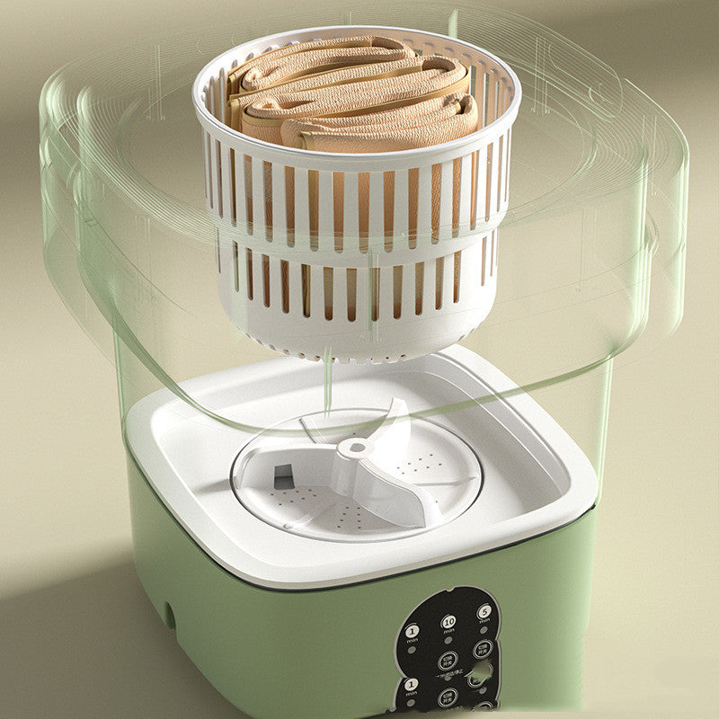 Mini machine à laver pliable portable pour chaussettes, sous-vêtements et culottes, grande capacité, 3 modèles avec gadgets de séchage.