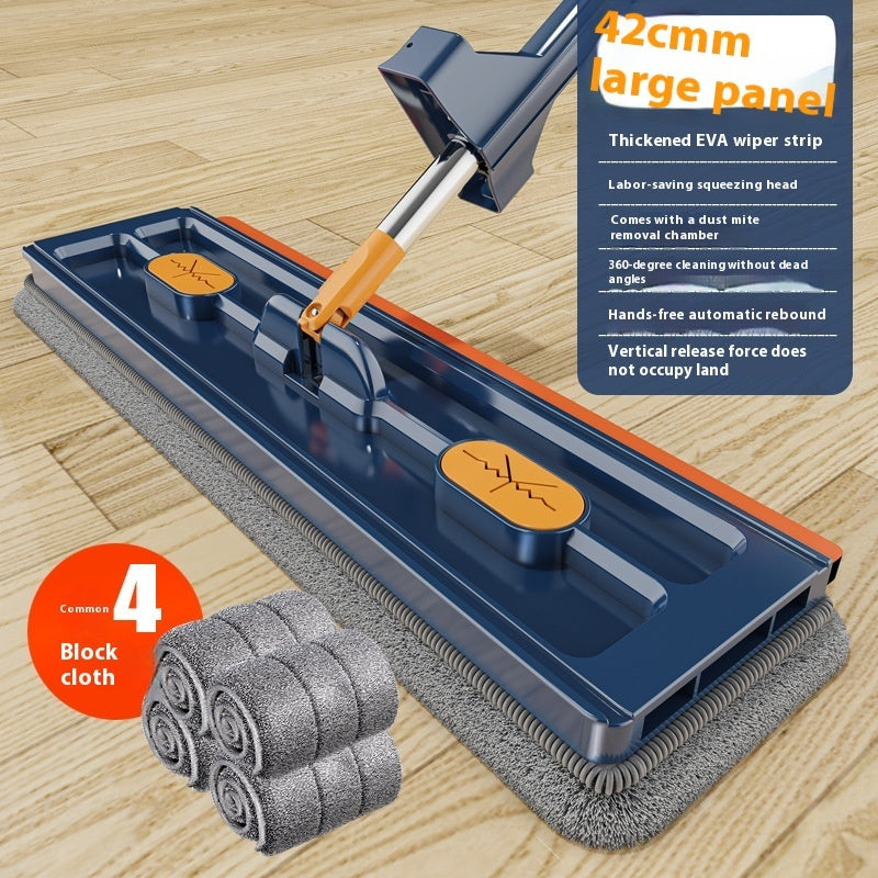 Nouveau style Grande Vadrouille Plate 360 Vadrouille Rotative Convient Différents Types Revêtement de sol Forte absorption d’eau Pour le nettoyage des sols à la maison
