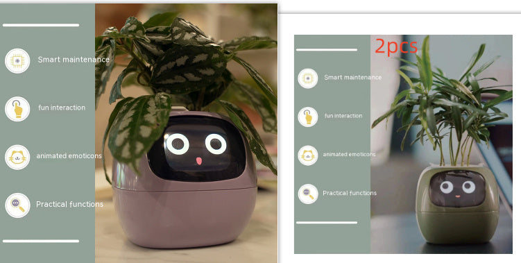 Planificateur Intelligent Amusement Inépuisable Plus de 49 Expressions Riches 7 Capteurs Intelligents et Puces AI Facilitent et Rendent Agréable la Culture des Plantes