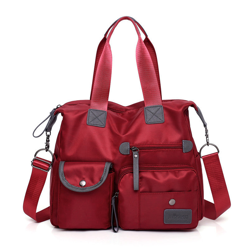 Sac à bandoulière multi-poches de grande capacité pour femmes, sacs à main en nylon imperméables, sacs à bandoulière décontractés pour femmes