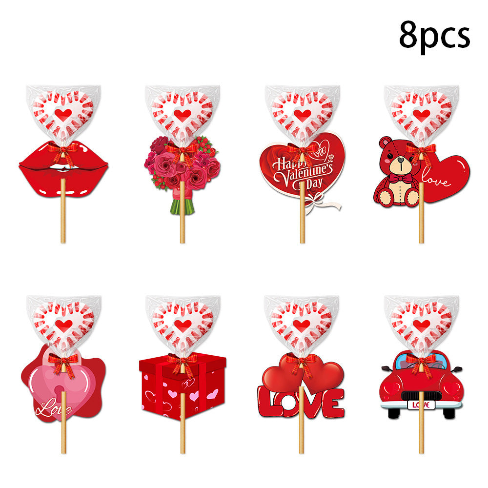 Décoration de la Saint-Valentin Support de carte d'amour Cadeau Fournitures de fête