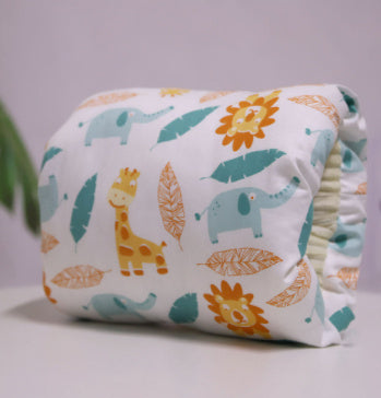 Coussin d'allaitement en coton ajustable pour bébé, lavable, coussin d'allaitement pour nourrissons.