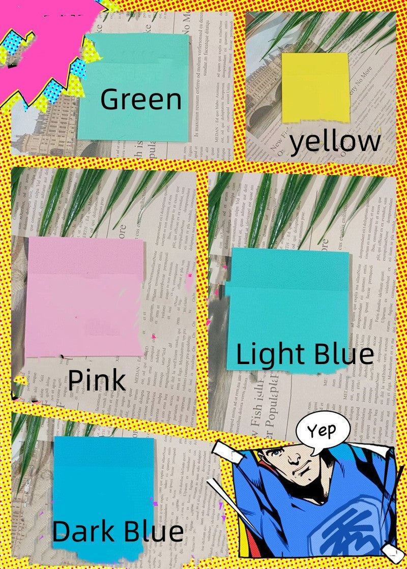 Notes Post-it transparentes Notes pour étudiants Notes autocollantes Notes détachables Notes autocollantes