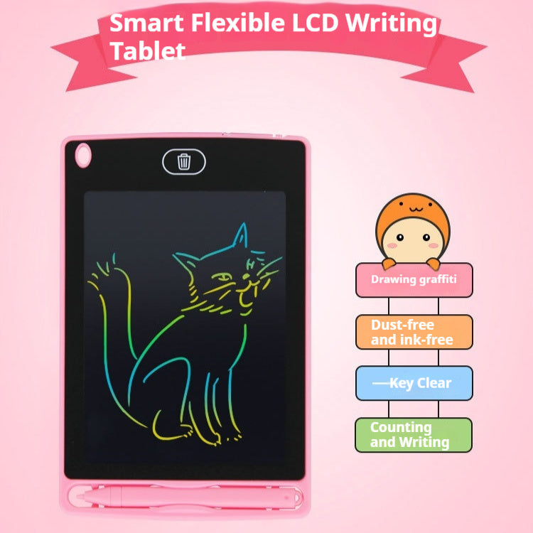 Tableau d'écriture LCD de 6,5 pouces pour enfants