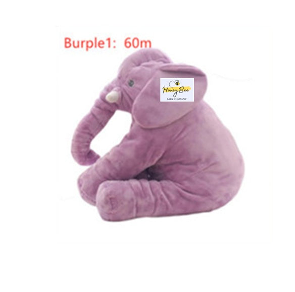 Coussin en peluche éléphant pour le confort et le sommeil des bébés.