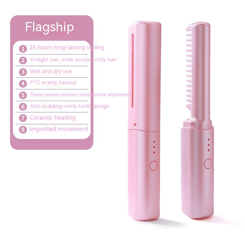 Mini lisseur de cheveux portable rechargeable
